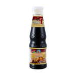 Deksomboon Mushroom Soy Sauce 95ml bottle, clear liquid in a dark glass container, ideal for Asian cooking and seasoning.