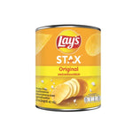 Lays Stax Original snack pack, 42g x24, crispy potato chip stacks in a sealed bag, part of Lays Stax confectionery snacks.