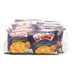 Party brand fried potato chips coated with butter caramel, a sweet snack from the dry grocery and confectionery snack collection.