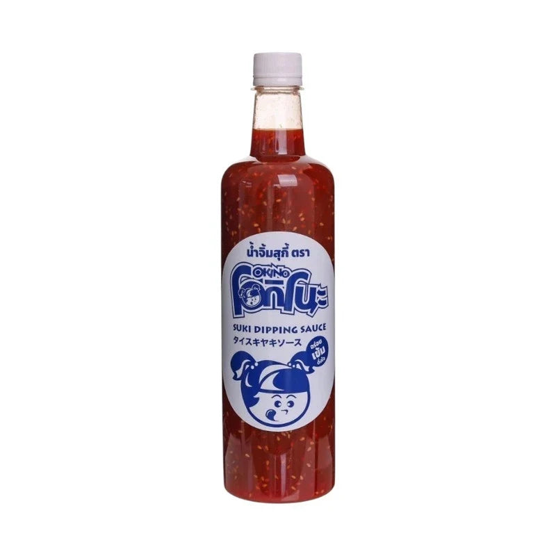 OKINO Okino Suki Sauce 900g jar, dry grocery product, with label showing Japanese-style sauce in a clear glass jar.