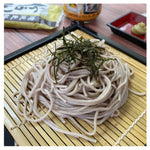 Nisshin Takazawa Sarashima Shinshu Soba dry Japanese buckwheat noodles in 230g package, ready for cooking or serving.