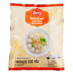 ARO Soup Stock Base Powder 500g in a clear container, dry grocery product for flavorful homemade soups and broths.