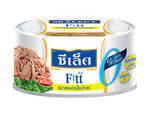 Canned Sealect Fitt Tuna Sandwich in spring water, ready to eat, with a label showing tuna product in a grocery setting