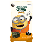 Manjun Laverland Crunch Sea Salt confectionery snack in a colorful package with sea salt flavor and crunchy texture.