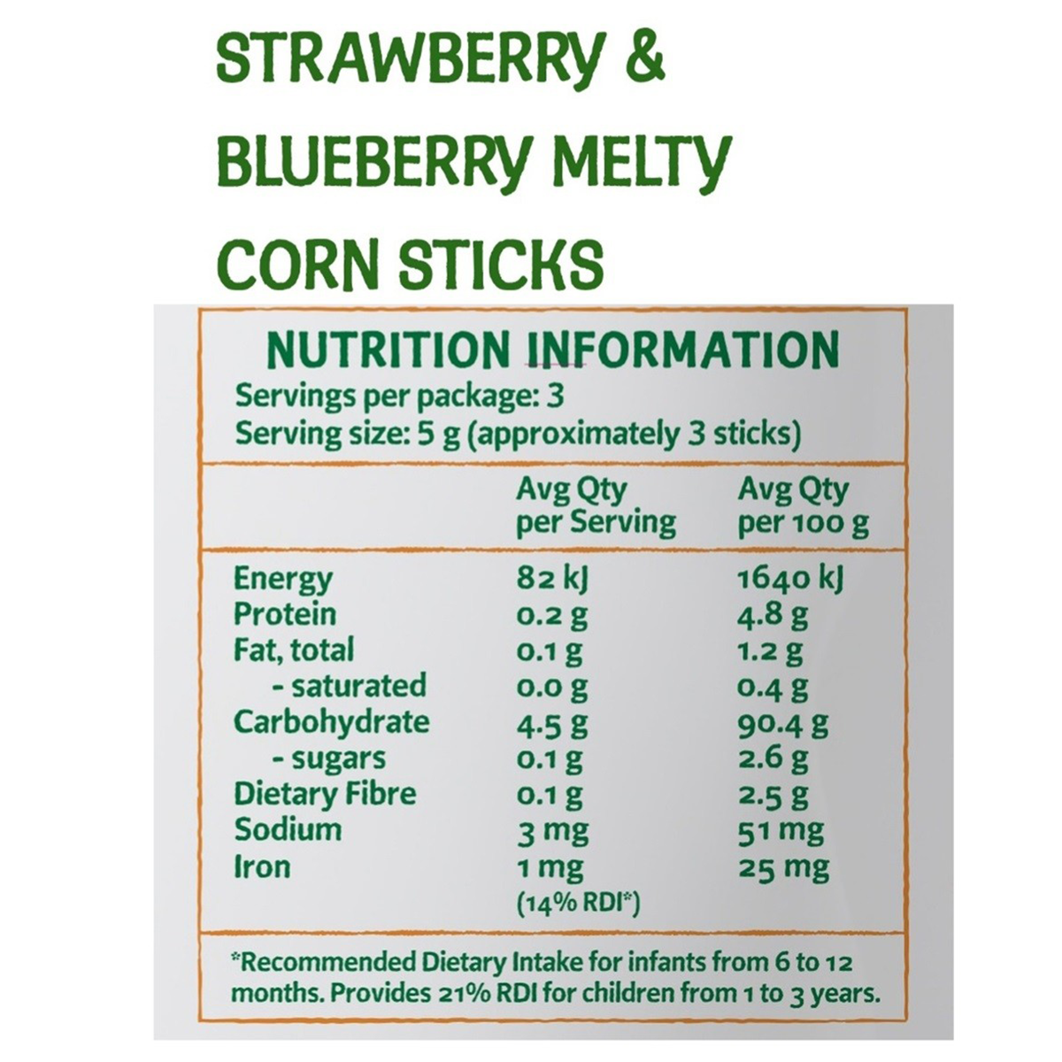 Organic strawberry and blueberry flavored melty corn sticks by Only Organic, colorful confectionery snack with vibrant fruit coatings.