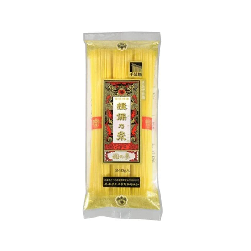 Kanesu Seimen Ibonito Chukatatsu Ryu No Yume Chinese noodles in 240g package, dry grocery product with noodles and packaging visible