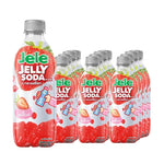 Jele Jelly Soda Strawberry Flavour snacks, 250g pack, showing colorful jelly candies in a clear container.