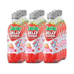 Jele Strawberry Flavour Jelly Soda Snacks in 250g packs, colorful confectionery treats in a clear bag.