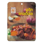 MAE NOI Hunglay Curry Paste 80g in a clear plastic container, with Thai-style ingredients visible on the label.
