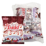 Mildy Chocolate snack packs, 120g each, in a trio of dry grocery confectionery from the MILDY brand, shown in a close-up image.