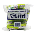 KOHKAE Greenbean Wasabi snack pack, 20g x12, dry grocery snack with spicy wasabi flavor, featuring green bean confectionery.