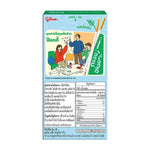 Glico Pocky Biscuit Sticks Milk flavor, 40g packs, arranged in a row, showing crispy biscuit sticks coated with milk-flavored chocolate.