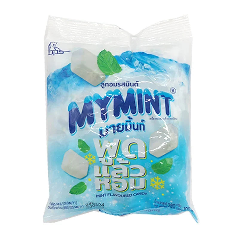 Mymint Hard Candy Mint from MYMINT, a dry grocery snack with refreshing mint flavor in a clear wrapper.