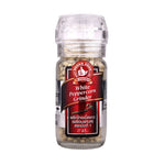 No.1 Hand Brand White Peppercorn Grinder 45g, dry grocery product, showing the white peppercorns inside the clear grinder container.