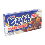 S&B Tasty Curry Japanese Mix Hot 200g dry grocery spice blend in a package with curry powder and seasonings visible.