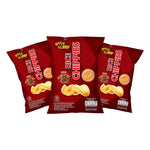 Rise Buddy Rice Chippies in a bag, crispy snack made from rice, popular dry grocery snack by RISE BUDDY.