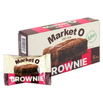 Orion Market-o Real Brownie 120g, a chocolatey snack bar with a rich brown color and textured surface, ideal for sweet cravings.