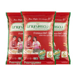 Bag of Mahboonkrong 100% Hom Mali Rice in a red 5kg pack, showing the branded packaging and rice grains inside.