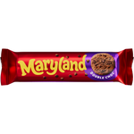Maryland Double Choc Chip Cookies, delicious confectionery snacks with rich chocolate chips, shown in the image.