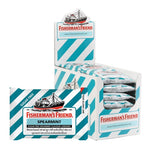Fisherman's Friend Spear Mint candies in bright packaging, popular dry grocery snack, FISHERMAN'S FRIEND brand.