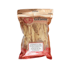 Gold Fish Dry Beancurds in a clear bag, showing golden-brown dried fish snack for grocery shopping.
