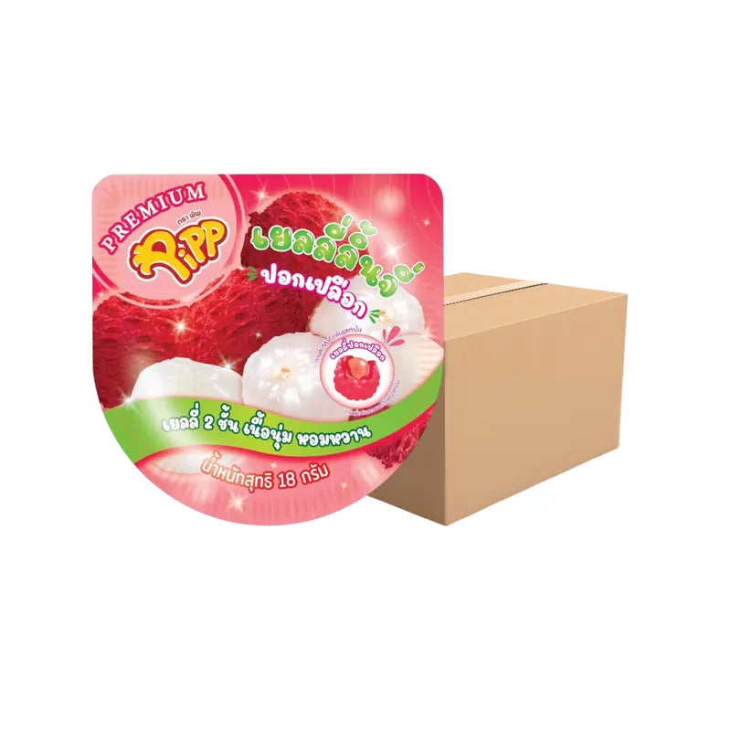 PIPP Pipp Peelable Gummy Lychee Flavor Pack, 18g x12 pcs, colorful gummy candies in bright packaging for snacks and confectionery.