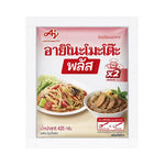 Ajinomoto Plus Monosodium Glutamate 420g package of dry grocery seasoning with clear label and product branding