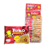 TAKO Tako Squid Seafood Snack 8g pack, dried seafood snack with crunchy texture, ideal for snacking or seafood lovers.