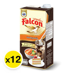 FALCON evaporated milk 1L carton, packaged in a box of 12, for cooking and baking in dry grocery aisle