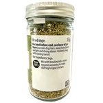 Fresh Sainsbury's sage herb in a clear plastic package, ready for use in cooking and seasoning.