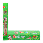 YUPI Yupi Gummy Sour Bonz Watermelon candies in 10g packs, colorful watermelon-shaped gummy snack, dry grocery confectionery.
