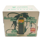 Golden Mountain Seasoning Sauce in 1L bottles with green caps, shown in a pack of 12, for enhancing Asian cuisine flavor.