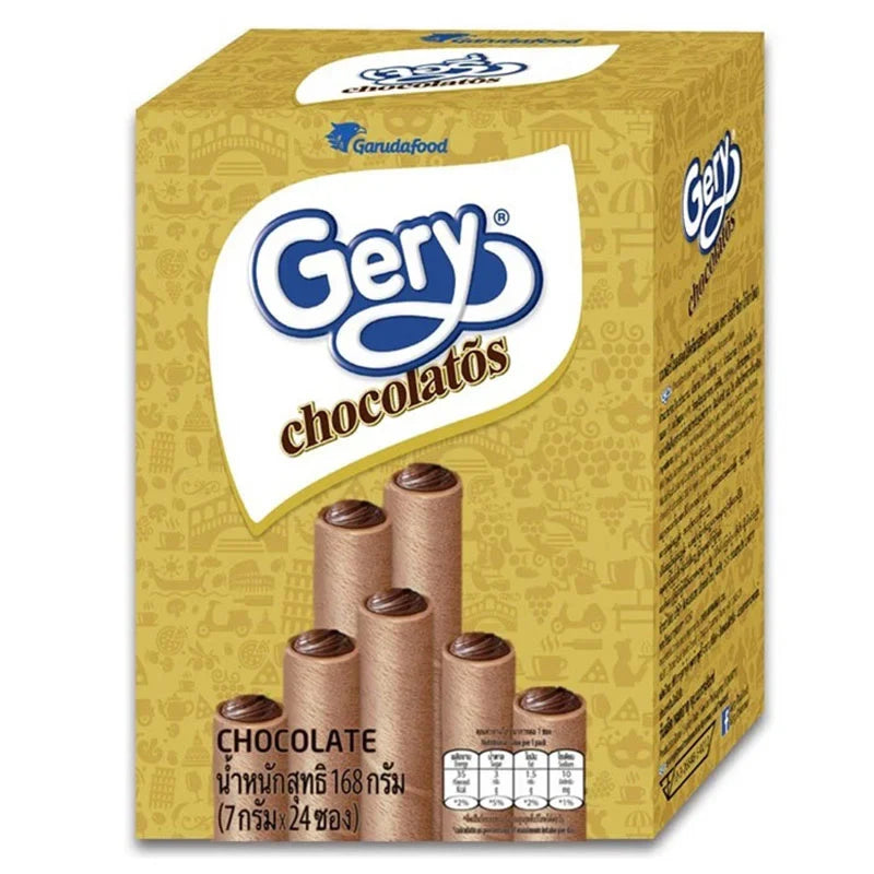 Gery Chocolatos Chocolate 7g snack in a wrapper, a popular dry grocery confectionery treat from GERY.