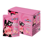 DR.BEAR Peach Gummy candies in a clear bag, showing soft peach-flavored gummy candies inside, 45g x10 pack for snacks and confectionery.