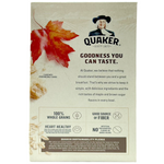 Packet of Quaker Instant Oatmeal Maple and Brown Sugar flavor, showing the colorful package with oats and flavor images.