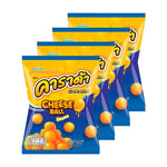 Carada Cheese Ball snacks, 60g x 4 packs, dry grocery snack with cheese flavor, in colorful packaging.