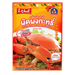 I-Chef Yellow Curry Stir-Fry Sauce bottle showing label and yellow sauce inside, ideal for flavorful Asian dishes.
