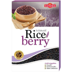 Sandee Riceberry rice in a grocery package, showing the dark purple grains and brand label.