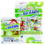 PLA Saitan Fish Sauce with Chili 7g, dry grocery product, small packet with fish sauce and chili flavor, used for cooking and seasoning.