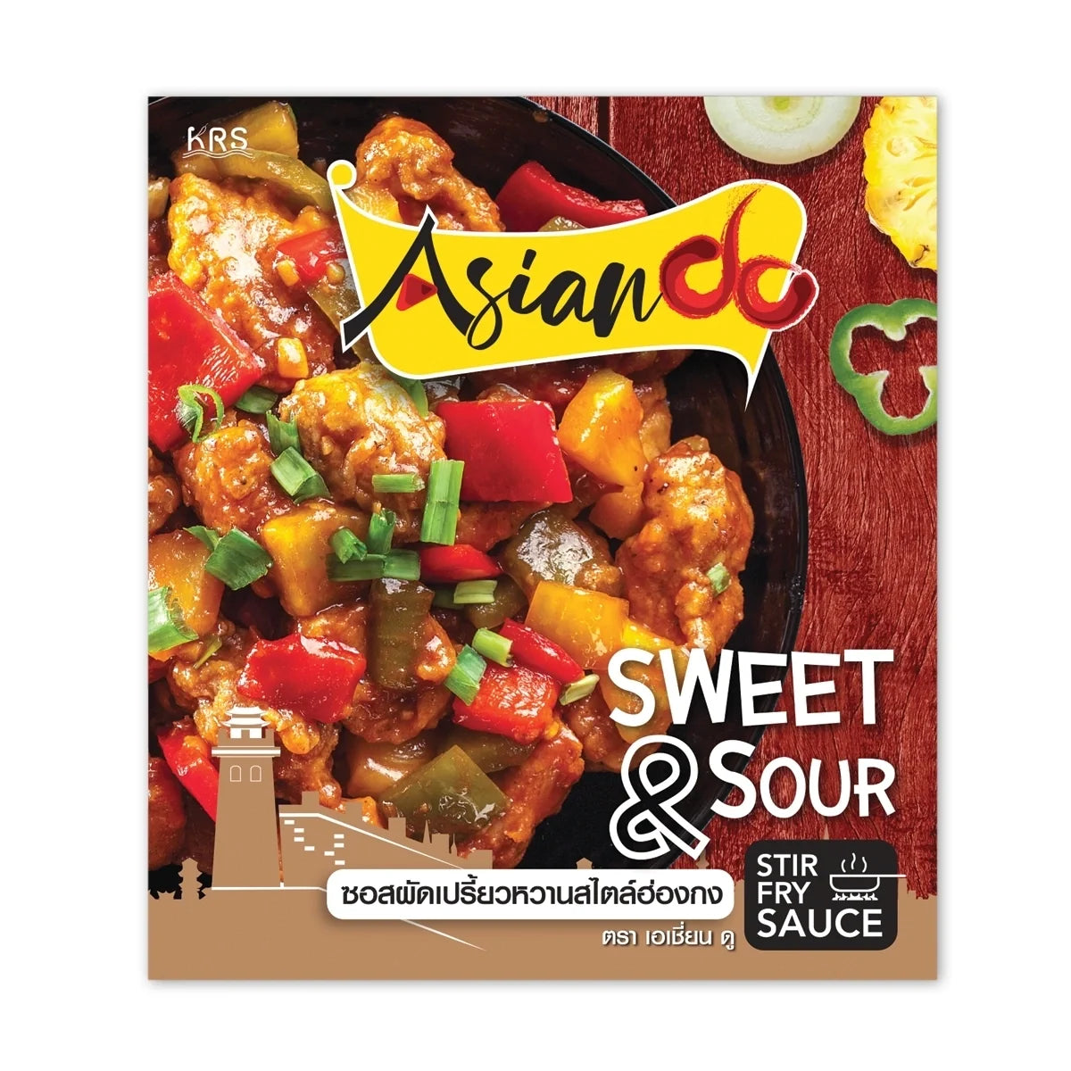 Asian DO Hong Kong Style Sweet and Sour Sauce 70g in a sealed dry grocery packet with vibrant packaging.