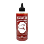 J-LEK Sriracha Chili Sauce in 255g bottle, showcasing the spicy sauce with vibrant red color and branding on the label.