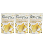 Dry grocery image of The Goldgreen Crispy Monthong Durian freeze-dried snack in a 78g package, showcasing the durian slices and packaging.
