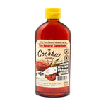 Cocohut Syrup in 500g bottle, a dry grocery product, with a label featuring coconut and syrup imagery.