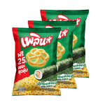 PLERN Plern Extra Seaweed Flavor snack pack, 85g x 3, featuring crunchy seaweed-flavored confectionery in a colorful package.