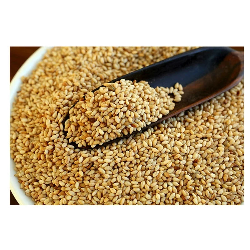 Makoto Marufuji roasted white sesame iri goma packs, 1kg each, in dry grocery packaging showing the sesame seeds in the image.