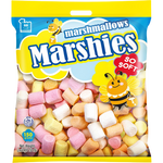 Assorted mini Markenburg Marshies marshmallow candies in bright colors, perfect for snacking or dessert toppings.