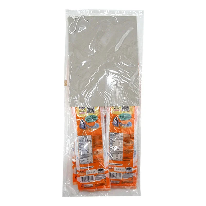 TARO Taro Fish Snack BBQ flavored, 10g packs, two packs shown, crispy dried seafood snack for dry grocery and snacks.