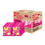 Tasto Crispy Potato Chips Salt and Sour flavor, 11g snack pack, crispy dry grocery snack in a colorful bag.