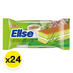 ELLSE Pandan Layer Cake snack, 15g, dry grocery confectionery with green pandan flavor and layered cake appearance.