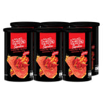 Tasto Signature Inclusion Crisps Carolina Reaper snacks in a 42g pack, six-pack box, spicy confectionery snack with fiery flavor